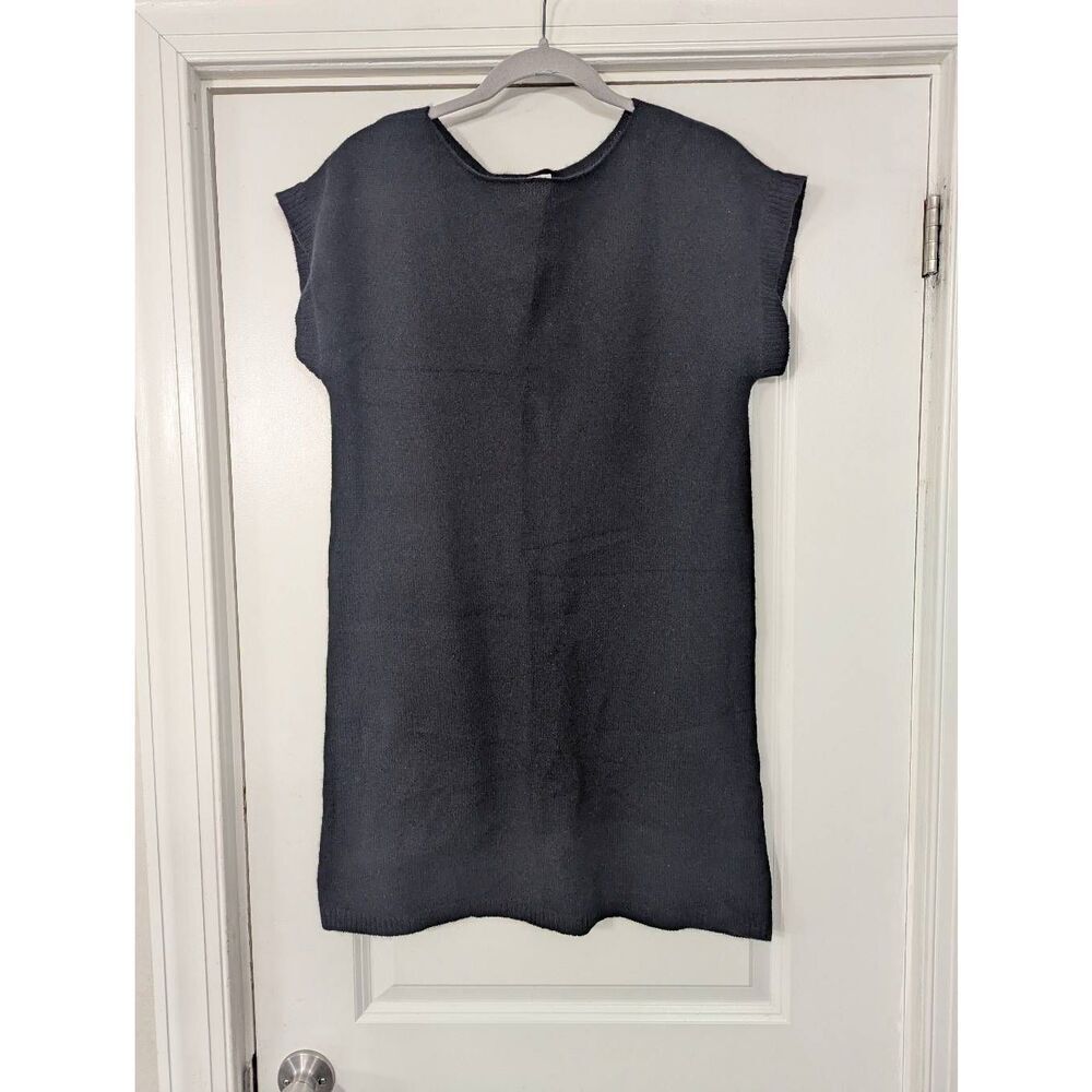 Barrow & Grove Cashmere Shift Dress women's‎ size Large black sweater